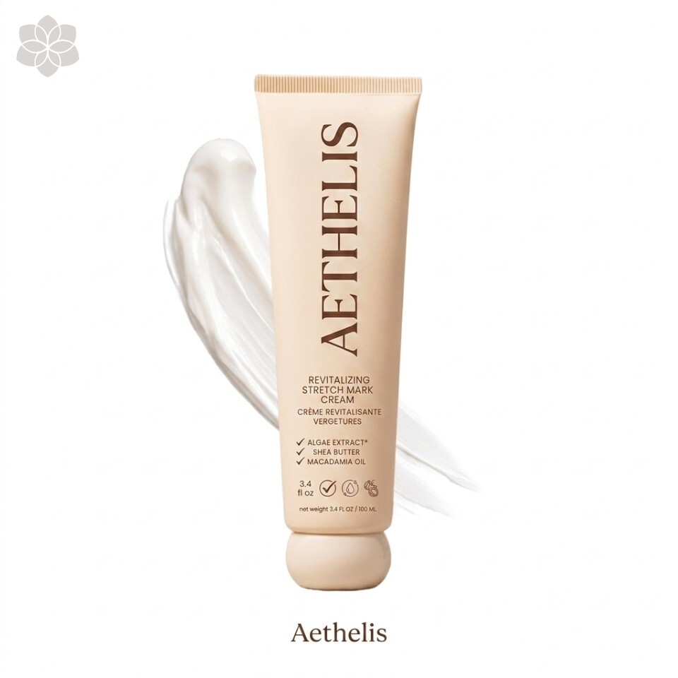 Revitalizing Stretch Mark Cream – Nourishing Belly, Hip & Thigh Cream with Shea Butter & Macadamia Oil